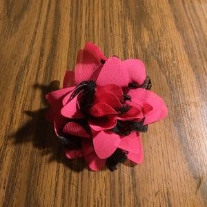 Pink and Black Hair clip